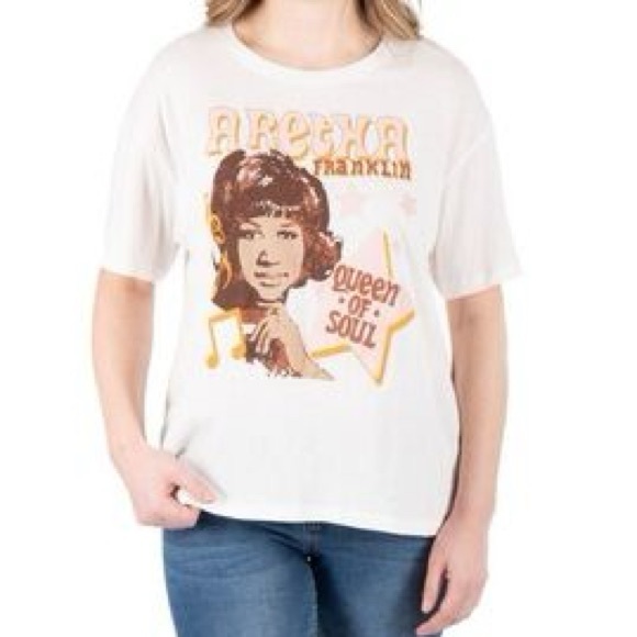 Aretha Franklin Tops - Aretha Franklin licensed tee